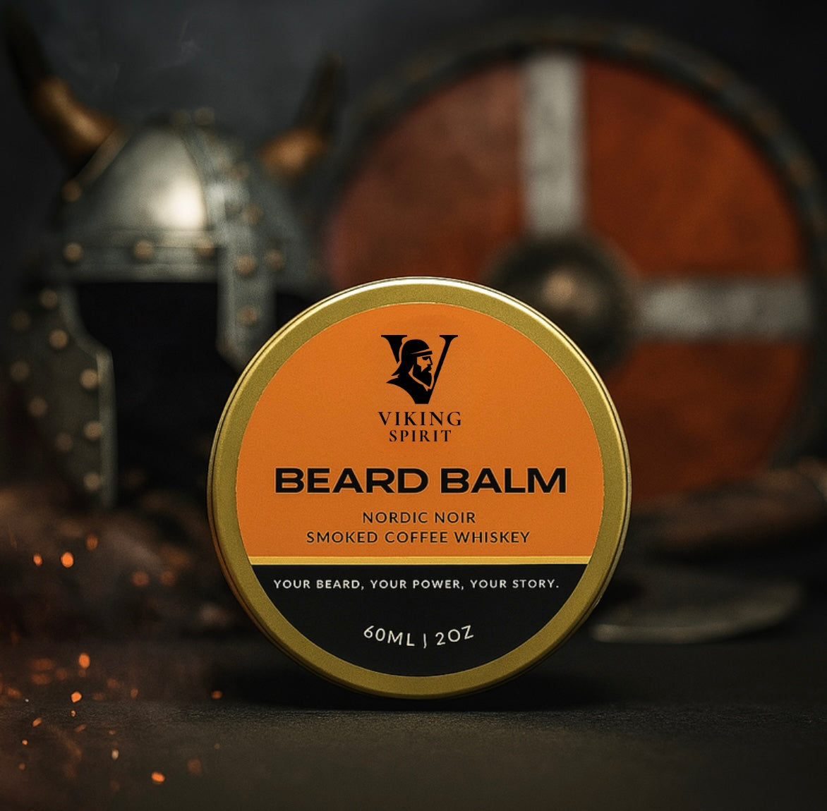 Nordic Noir – Smoked Coffee & Whiskey Beard Balm