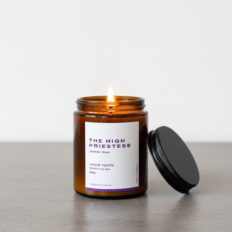 THE HIGH PRIESTESS - A Candle Illuminated by Mystery & Intuition