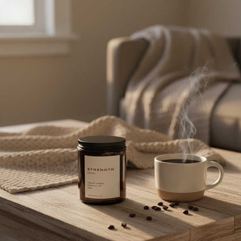 STRENGTH - A Candle Forged in Courage & Mastery